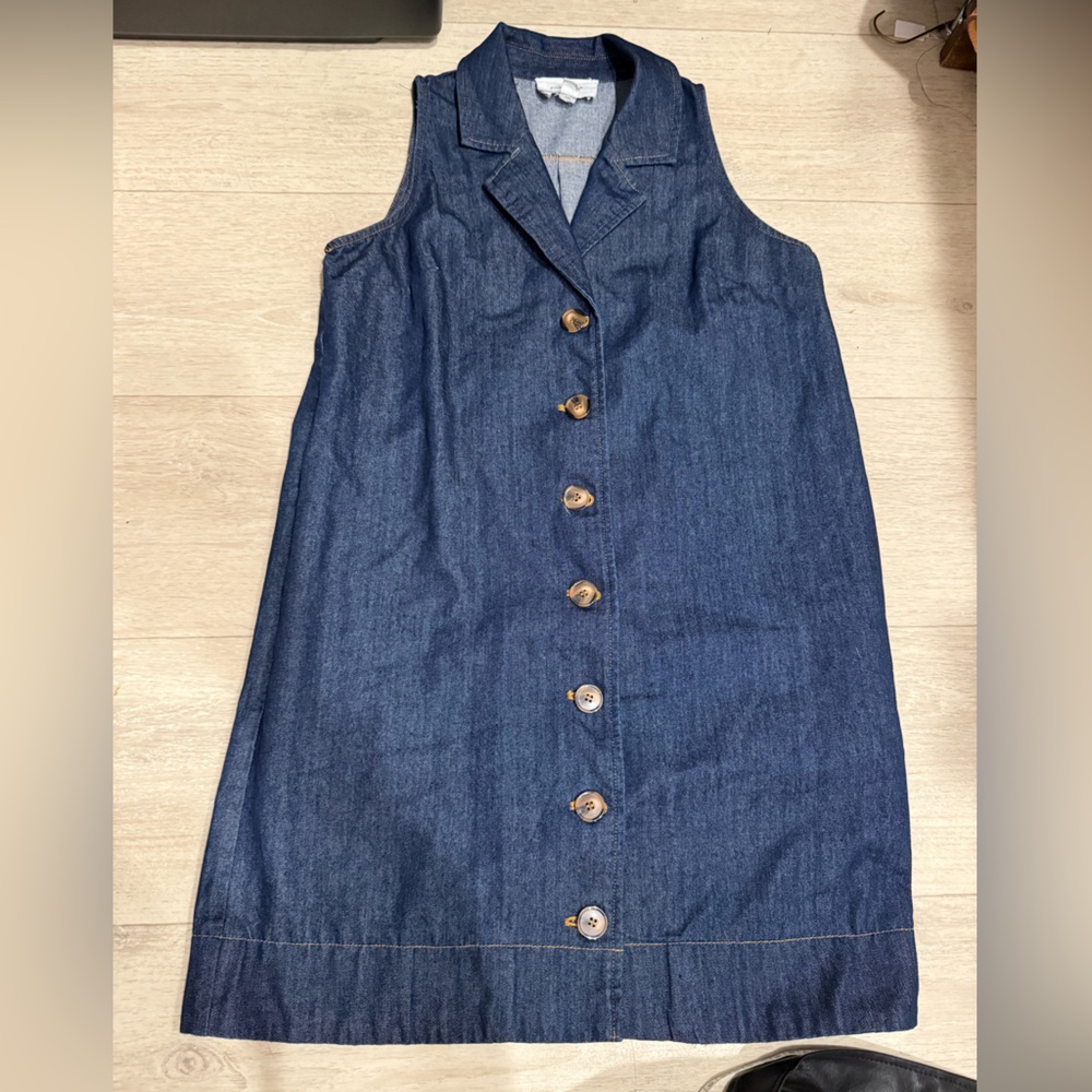 Pomander Classic Blue Denim Button-Up Jeans size small